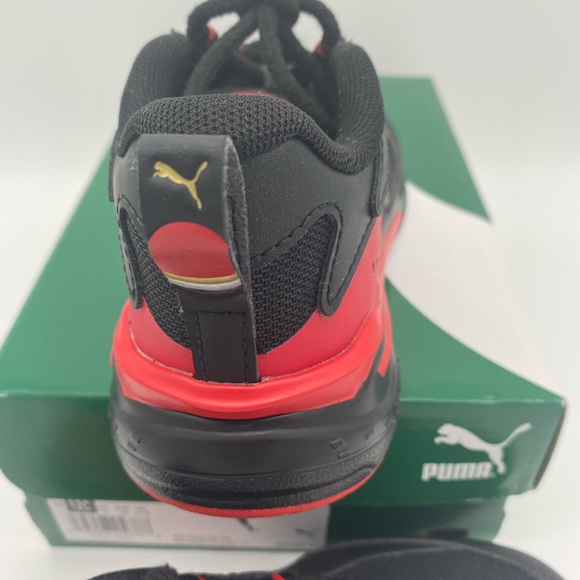 Little Kids Puma RS-Fast Red and Black - Picture 2 of 13